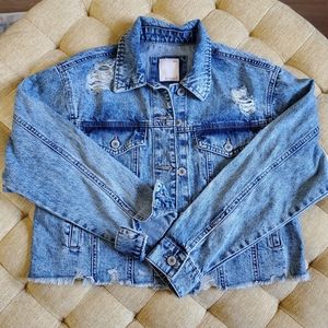 So Crop Jean Jacket